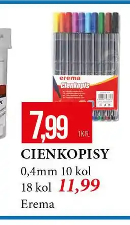E.Leclerc Cienkopisy 0.4 mm Erema oferta