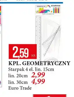 E.Leclerc Zestaw geometryczny z linijką 30 cm Starpak oferta