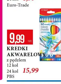 E.Leclerc Kredki akwarelowe + pędzel Keyroad oferta