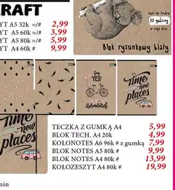E.Leclerc Kołozeszyt kraft a4/80k kratka Beniamin oferta