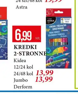 E.Leclerc Kredki trójkątne jumbo Kidea oferta
