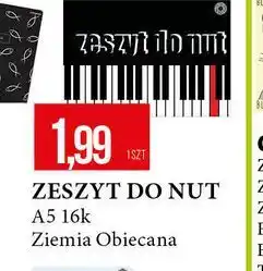 E.Leclerc Zeszyt do nut 16k a5 Ziemia Obiecana oferta