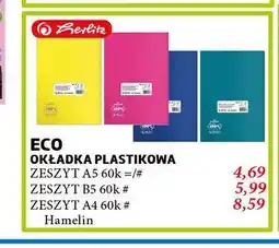 E.Leclerc Zeszyt a4 60 kartek krata Herlitz oferta