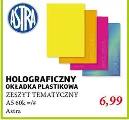 E.Leclerc Zeszyt a5 60k okładka holograficzna Astra oferta