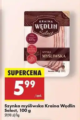 Biedronka Szynka myśliwska Kraina Wędlin Select, 100 g oferta