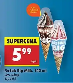 Biedronka Rożek Big Milk, 140 ml oferta