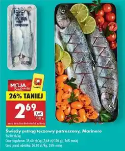 Biedronka Świeży pstrąg tęczowy patroszony Marinero oferta