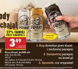 Biedronka Piwo Kozel 6x500 ml oferta