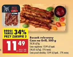 Biedronka Boczek rolowany Czas na Grill, 300 g oferta