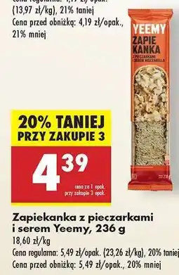 Biedronka Zapiekanka z pieczarkami i serem Yeemy, 236 g oferta