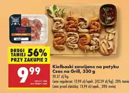 Biedronka Kiełbaski zawijane na patyku Czas na Grill 330 g oferta
