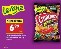 Biedronka Chipsy Crunchips X-cut rockowe chili, 140 g oferta