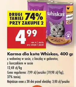 Biedronka Karma dla kota Whiskas , 400 g oferta