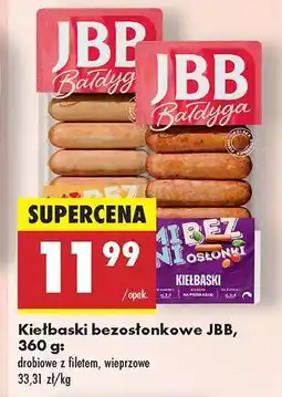 Biedronka Kiełbaski bezosłonkowe JBB oferta