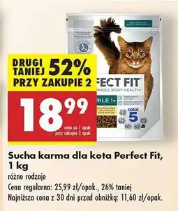 Biedronka Sucha karma dla kota Perfect Fit, 1 kg oferta