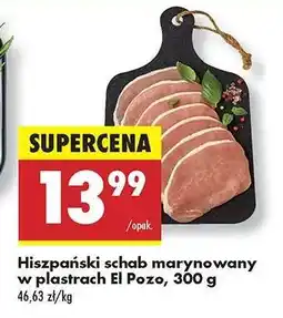 Biedronka Hiszpański schab marynowany w plastrach El Pozo 300 g oferta