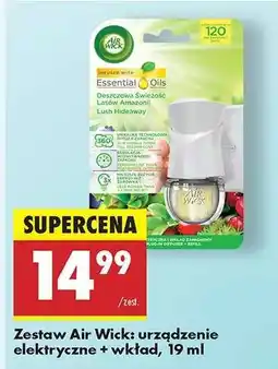 Biedronka Zestaw Air Wick: urządzenie elektryczne + wkład, 19 ml oferta