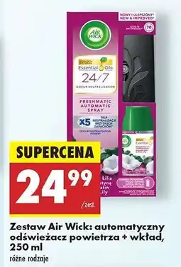 Biedronka Zestaw Air Wick automatyczny odświeżacz powietrza + wkład, 250 ml oferta
