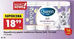 Biedronka Zapachowy papier toaletowy Queen Soft, 16 rolek oferta