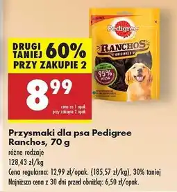 Biedronka Przysmaki dla psa Pedigree Ranchos, 70 g oferta