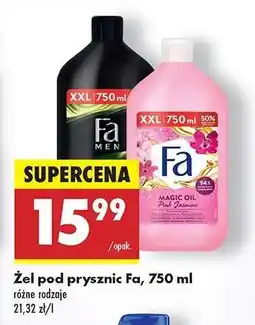 Biedronka Żel pod prysznic Fa, 750 ml oferta