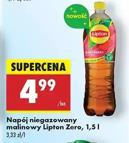 Biedronka Napój niegazowany malinowy Lipton Zero, 1,5 l oferta