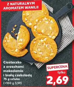 Kaufland Ciasteczko z orzechami makadamia i białą czekoladą oferta