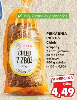 Kaufland Chleb krojony 7 zbóż, graham, na maślance Piekarnia Piekuś oferta