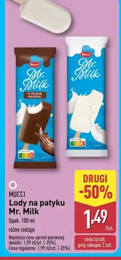 ALDI Lody Mr. milk oferta