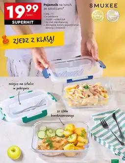 Biedronka Pojemnik ze sztućcami Smukee oferta