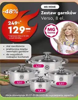 Biedronka Zestaw garnków MG Home oferta