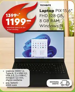 Biedronka Laptop Techbite oferta