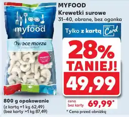 Kaufland MYFOOD Krewetki surowe oferta