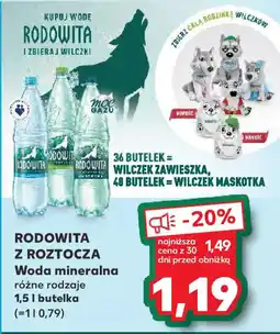 Kaufland RODOWITA Z ROZTOCZA Woda mineralna oferta