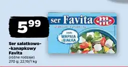 Netto Ser sałatkowo-kanapkowy Favita różne rodzaje oferta