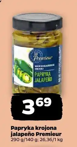 Netto Papryka krojona jalapeño Premierur Premieur oferta