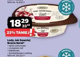 Netto Lody Jak Dawniej Bracia Koral śmietankowe z wiśnią oferta
