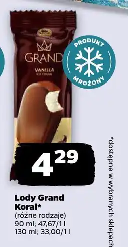 Netto Lody Grand Koral różne rodzaje oferta