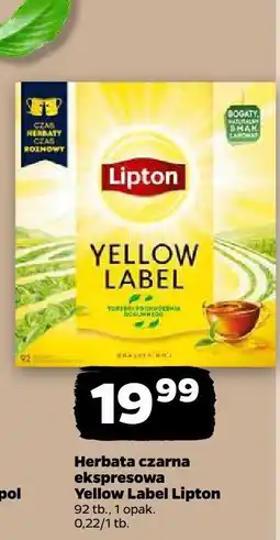 Netto Herbata czarna Yellow Label Lipton oferta