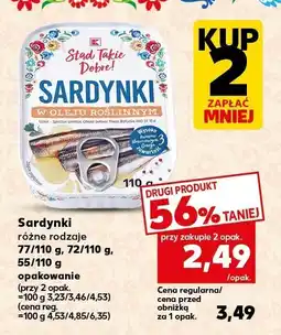 Kaufland Sardynki w oleju roślinnym Stąd Takie Dobre oferta