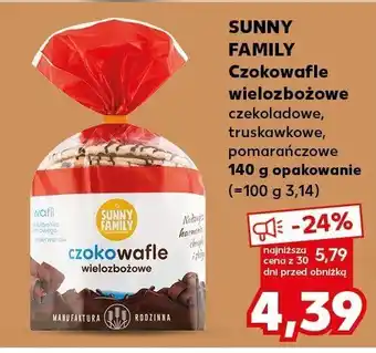 Kaufland Czokowafle wielozbożowe czekoladowe SUNNY FAMILY oferta