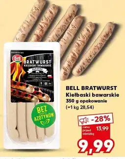 Kaufland Kiełbaski bawarskie BELL BRATWURST oferta