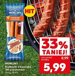 Kaufland Kiełbaski z kurczaka MORLINY oferta