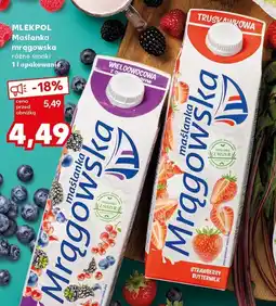 Kaufland Maślanka mrągowska Mlekpol truskawka oferta