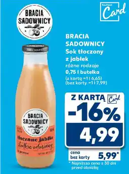 Kaufland BRACIA SADOWNICY Sok tłoczony z jabłek oferta