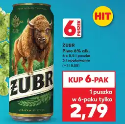 Kaufland ŻUBR Piwo 6% alk. oferta
