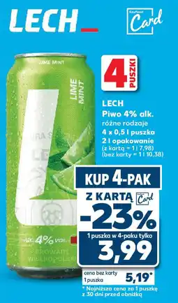 Kaufland LECH Piwo 4% alk. oferta
