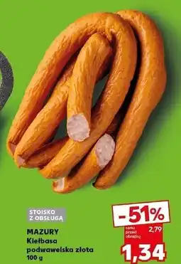 Kaufland Kiełbasa podwawelska złota Mazury Ełk oferta