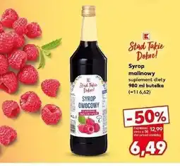 Kaufland Syrop malinowy K-Classic Stąd Takie Dobre! oferta
