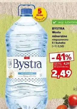Kaufland Woda niegazowana Bystra oferta